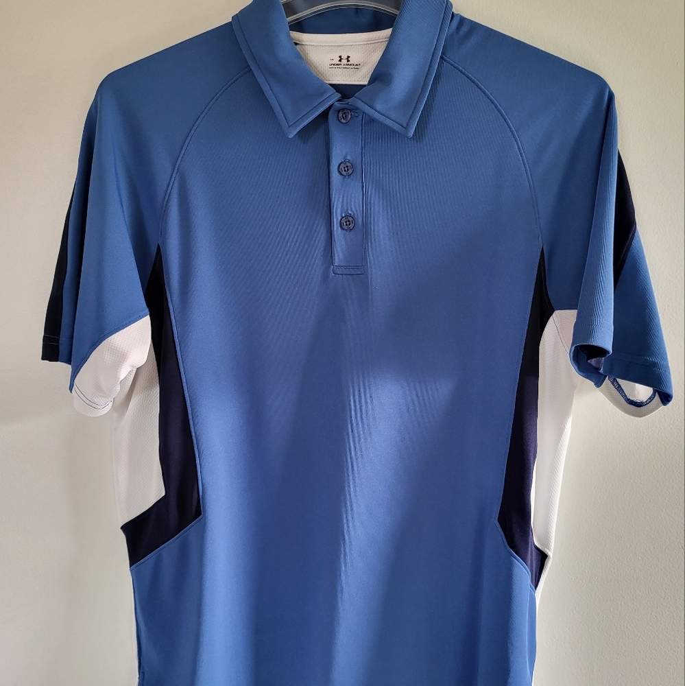 Under Armour 3 button polo mens LG